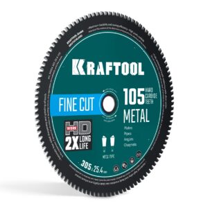 KRAFTOOL Metal Cut 305 х 25.4 мм, 105Т, диск пильный по металлу и стали (36954-305-25.4-105) — изображение 1