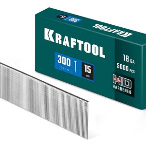 KRAFTOOL гвозди тип 300 (47/J/ F), 15 мм, калибр 18GA. 5000 шт (31785-15)