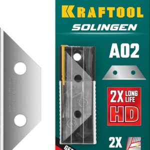 KRAFTOOL Solingen-А02, 5 шт, трапециевидные лезвия (09627-S5) — изображение 1