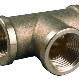 GENERAL FITTINGS внутренняя резьба 1″, латунь, тройник (51055-1)