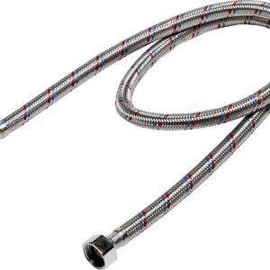 ЗУБР 1/2″, 1 м, гайка-штуцер, гибкая подводка для воды (51005-G/S-100)