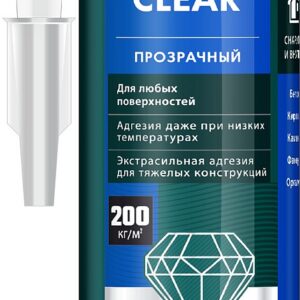 KRAFTOOL CLEAR, 310мл, прозрачный, суперсильный монтажный клей (41342)