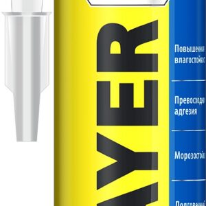 STAYER WATERPROOF, 280 мл, белый, влагостойкий монтажный клей, Professional (41325)