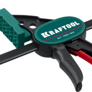 KRAFTOOL GT-160/60, 160/60 мм, универсальная, быстрозажимная, в T-track, пистолетная струбцина (32237) — изображение 1
