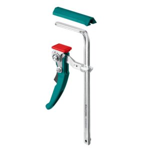 KRAFTOOL KRAFTFLEX, KLT-160, 160/60 мм, универсальная, цельнокованая, рычажная, быстрозажимная, в T-track струбцина (32331-160) — изображение 1