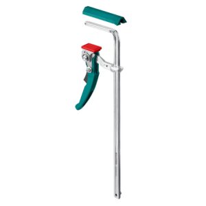 KRAFTOOL KRAFTFLEX, KLT-300, 300/60 мм, универсальная, цельнокованая, рычажная, быстрозажимная, в T-track струбцина (32331-300) — изображение 1