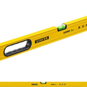 STAYER LEADER, 2000 мм, усиленный профиль, уровень с поворотным глазком (3466-200) — изображение 1