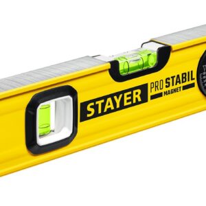 STAYER PRO STABIL, 400 мм, усиленный профиль, магнитный уровень с поворотным глазком, Professional (3480-040) — изображение 1