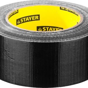 STAYER 48 мм, 45 м, черная, армированная лента, Professional (12086-50-50)