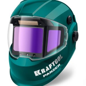 KRAFTOOL PANZER хамелеон, с панорамным трёхсторонним светофильтром, затемнение 3/4-8/9-14, маска сварщика (11061) — изображение 1