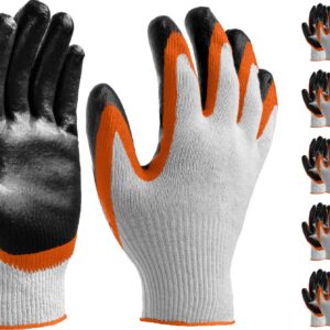 STAYER EXPERT-2, L-XL, х/б перчатки с двойным латексным обливом, повышенная износостойкость, 10 пар (11409-H10) — изображение 1