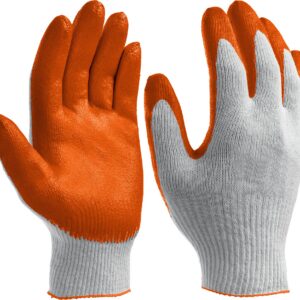 STAYER PROTECT, L-XL, х/б перчатки с одинарным латексным обливом (11408-XL) — изображение 1