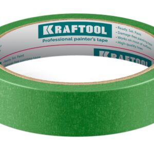 KRAFTOOL #300 Strong 25 мм х 30 м, для грубых и шероховатых поверхностей, малярная лента (12103-25)
