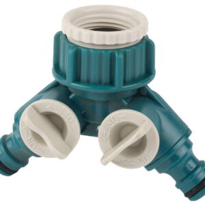 RACO ORIGINAL, 3/4″ - 1″, двухканальный, с внутренней резьбой, из ABS пластика, поливочный распределитель (4250-55256C)