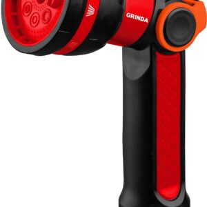 GRINDA N-8, с регулятором напора, 8 режимов, двухкомпонентный, поливочный пистолет (8-427188)