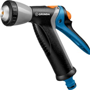 GRINDA BM-R, плавная регулировка, курок сзади, металлический с TPR, поливочный пистолет, PROLine (8-427311) — изображение 1