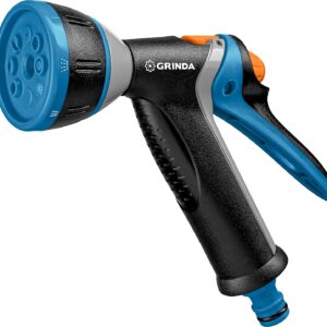 GRINDA BM-8, 8 режимов, курок сзади, металлический с TPR, поливочный пистолет, PROLine (8-427339) — изображение 1