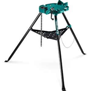 KRAFTOOL TRIBENCH, 1/8″-6″, цепные трубные тиски на треноге (32613-6) — изображение 1
