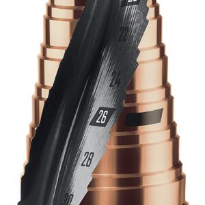 KRAFTOOL COBALT 4-32мм, 15 ступеней, азотирование, винтовая спираль, сверло ступенчатое(29691-4-32-15) — изображение 1