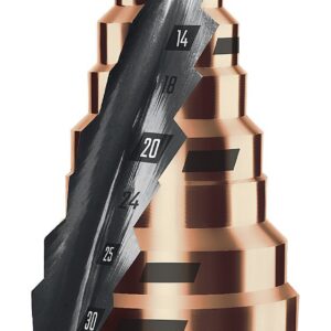 KRAFTOOL COBALT 4-39мм, 14 ступеней, азотирование, винтовая спираль, сверло ступенчатое(29691-4-39-14) — изображение 1