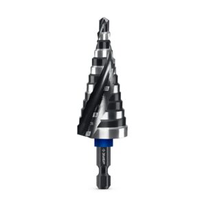 ЗУБР BLACK FORCE 6-30мм, 13 ступеней, винтовая проточка, сверло ступенчатое, ПРОФЕССИОНАЛ (29671-6-30-13)