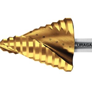 URAGAN 6-52мм, 12 ступеней, винтовая спираль, сверло ступенчатое(29658-6-52-12) — изображение 1