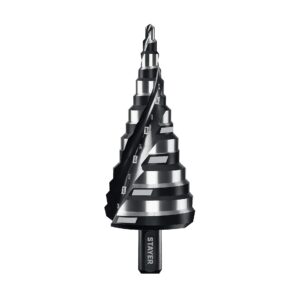 STAYER Pro-Max 4-39мм, 14 ступеней, винтовая спираль, сверло ступенчатое (29661-4-39-14) — изображение 1