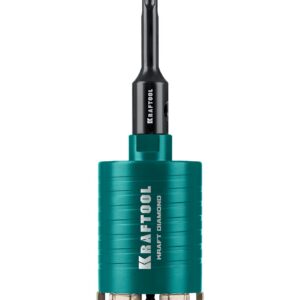 KRAFTOOL DIAMOND d 72 мм (сухое сверление с микроударом, глубина сверления 75 мм, лазерная сварка), Алмазная Коронка для подрозетников (29820-72)