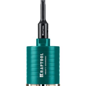 KRAFTOOL DIAMOND d 82 мм (сухое сверление с микроударом, глубина сверления 75 мм, лазерная сварка), Алмазная Коронка для подрозетников (29820-82)