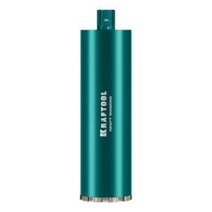 KRAFTOOL DIAMOND 132 мм (450 мм, 1 1/4″, лазерная сварка, сухое сверление с микроударом), алмазная коронка по железобетону (29825-132)