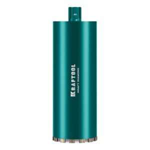 KRAFTOOL DIAMOND 162 мм (450 мм, 1 1/4″, лазерная сварка, сухое сверление с микроударом), алмазная коронка по железобетону (29825-162)