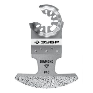 ЗУБР DIAMOND 70x2.0 мм полотно с алмазным зерном Р40: керамика, мрамор, стекло, кирпич, StarQuick (15585-70-2.0)