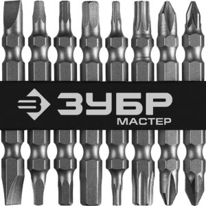 ЗУБР МХ-10, 10 шт, двусторонние длинные биты (26089-H10)