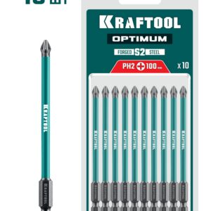 KRAFTOOL Optimum, PH2, 100 мм, 10 шт, биты (26122-2-100-10)