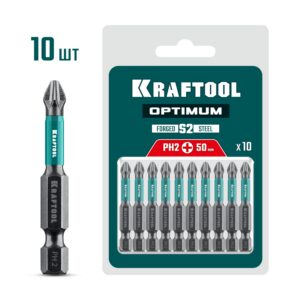 KRAFTOOL Optimum, PH2, 50 мм, 10 шт, биты (26122-2-50-10)