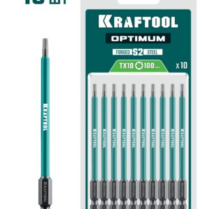 KRAFTOOL OPTIMUM TX 10, 100 мм, 10 шт, биты (26126-10-100-S10) — изображение 1