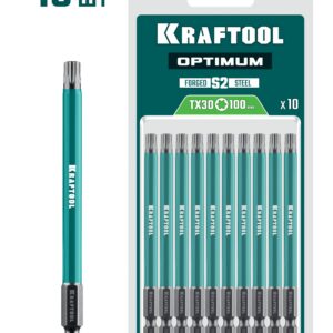 KRAFTOOL OPTIMUM TX 30, 100 мм, 10 шт, биты (26126-30-100-S10) — изображение 1
