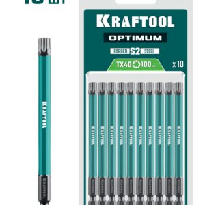 KRAFTOOL OPTIMUM TX 40, 100 мм, 10 шт, биты (26126-40-100-S10) — изображение 1