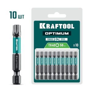KRAFTOOL OPTIMUM TX 40, 50 мм, 10 шт, биты (26126-40-50-10) — изображение 1