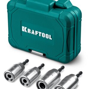 KRAFTOOL STUD DRIVER, 4 шт, М6, М8, М10, М12, набор ударных шпильковертов (26199) — изображение 1