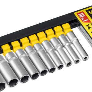 STAYER RSS 10SD, 10 предм., (1/4″), набор торцовых головок (27759-H10)