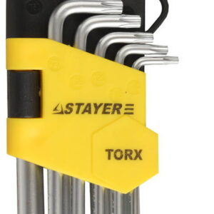 STAYER HERCULES TORX, 9 шт, набор коротких ключей TORX (2743-H9)