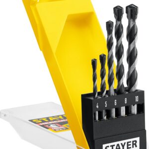 STAYER Hercules, 5 шт: d 4-5-6-8-10 мм, набор сверл по бетону, Professional (2915-H5) — изображение 1