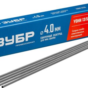 ЗУБР Д 4.0 х 450 мм, 5 кг в коробке, УОНИ 13/55 с основным покрытием, электрод сварочный, Профессионал (40025-4.0)