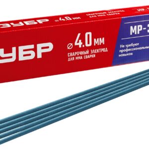 ЗУБР Д 4.0 х 450 мм, 5 кг в коробке МР-3 рутиловый, электрод сварочный (40015-4.0)