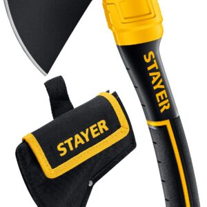 STAYER FIBERGLASS, 600/800 г, с чехлом, 350 мм, кованый топор, Professional (2062-06P) — изображение 1