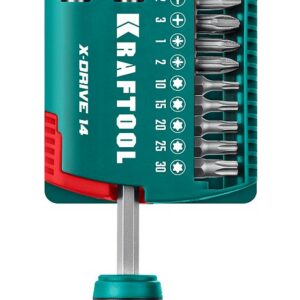 KRAFTOOL X-Drive-14, 14 предм., отвертка-битодержатель (25814) — изображение 1