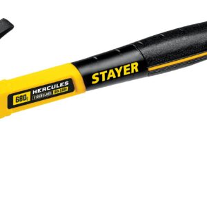 STAYER Fiberglass, 680 г, с фиберглассовой рукояткой, столярный молоток-гвоздодёр, Professional (2026) — изображение 1