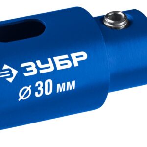 ЗУБР АГК d 30 мм (центр. сверло, трехгр. хвост, Р60), Алмазная коронка, Профессионал (29850-30)