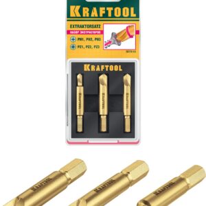 KRAFTOOL 3 шт, набор экстракторов поврежденного крепежа (26770-H3)